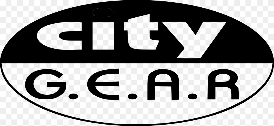 City Gear Logo Black And White, Gray Free Transparent Png