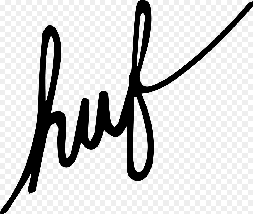 City Gear Urban Footwear And Apparel Huf White Huf Logo, Handwriting, Text, Bow, Weapon Free Transparent Png