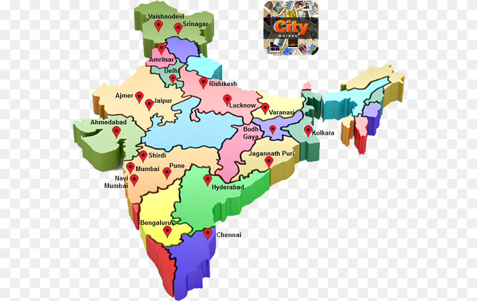 City Guide Map Distribution Of Diamond In India, Chart, Plot, Atlas, Diagram Free Png