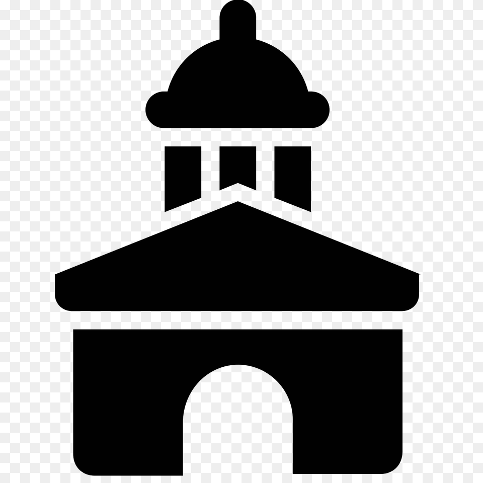 City Hall Icon, Gray Png Image