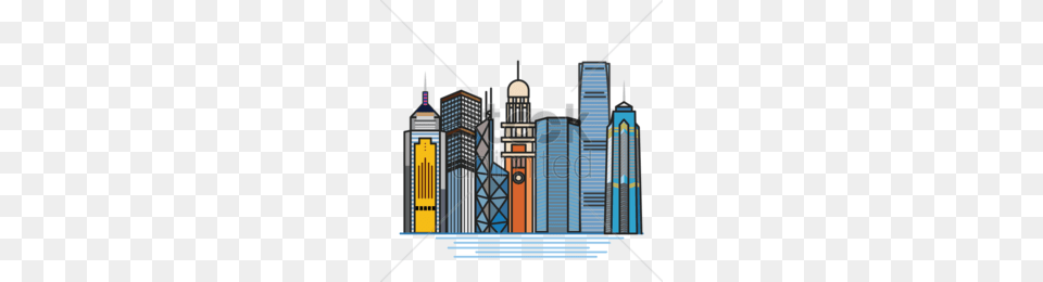 City Hong Kong Clipart, Architecture, Urban, Metropolis, High Rise Free Png Download