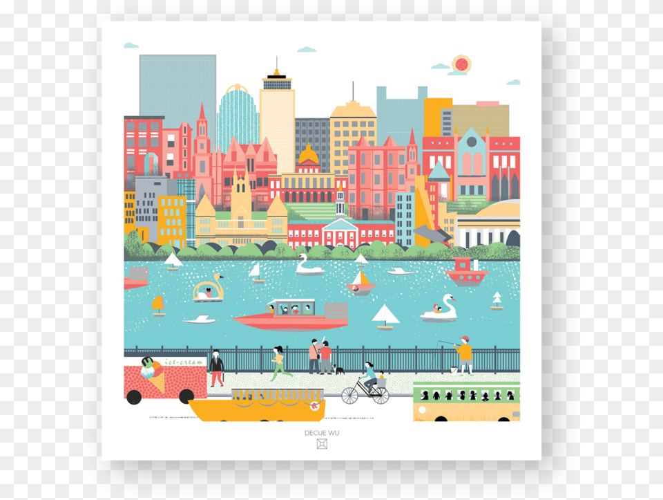 City Illustration Boston Boston Illustration, Waterfront, Water, Metropolis, Urban Free Transparent Png