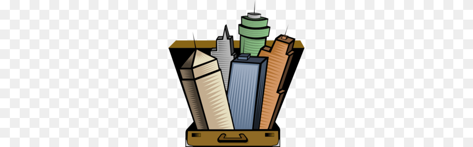 City In A Suitcase Clip Art Free Transparent Png
