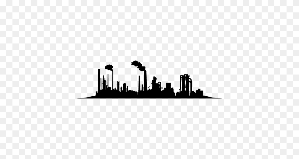 City Industrial Silhouette, Architecture, Building, Factory Png