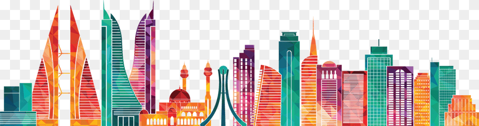 City Landscape Bahrain Business, Art, Graphics, Modern Art, Collage Free Transparent Png