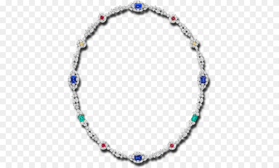 City Lights By Harry Winston Ruby Emerald Sapphire New York Harry Winston Collection, Accessories, Jewelry, Necklace, Bracelet Png Image