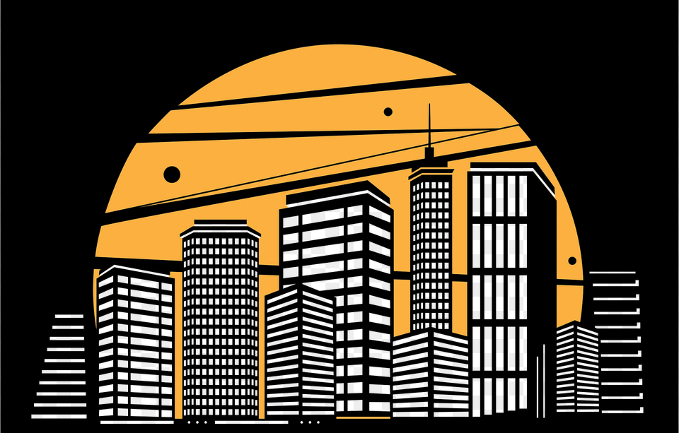 City Monochrome Buildings Clipart, Arch, Metropolis, Housing, High Rise Free Transparent Png