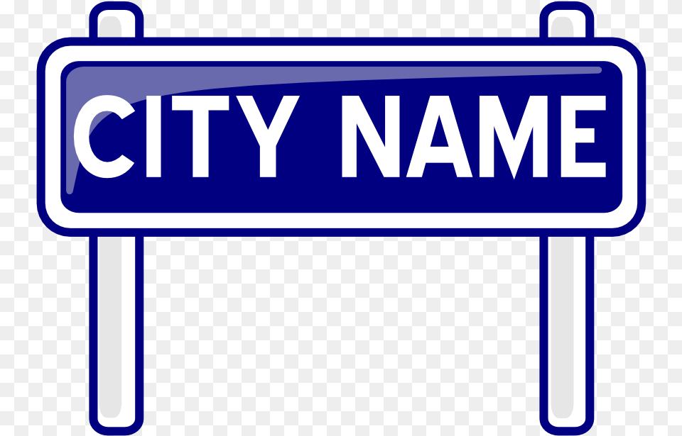 City Nameplate Sign Post Clip Art, Symbol, Road Sign, Text Png Image