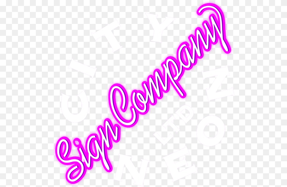 City Neon Sign Company Calligraphy, Purple, Text, Dynamite, Weapon Png