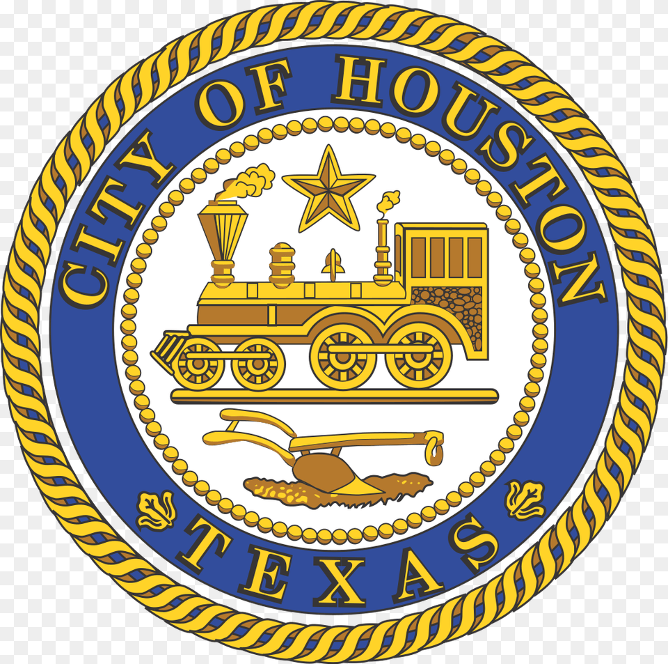 City Of Houston Logo, Badge, Emblem, Symbol, Machine Png