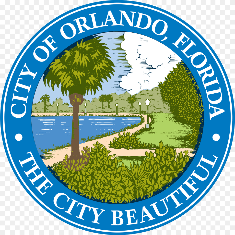 City Of Orlando Florida Seal City Of Orlando Florida Logo, Vegetation, Summer, Plant, Grass Free Png Download