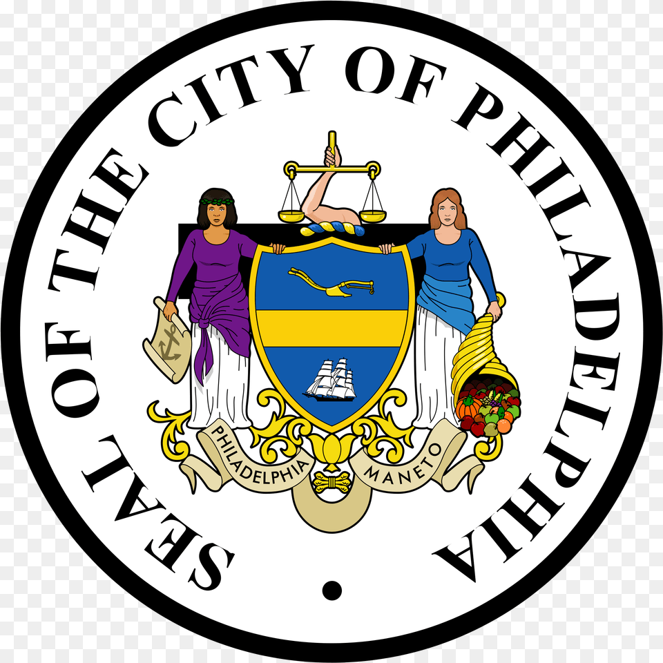 City Of Philadelphia Seal, Adult, Person, Woman, Female Free Png Download