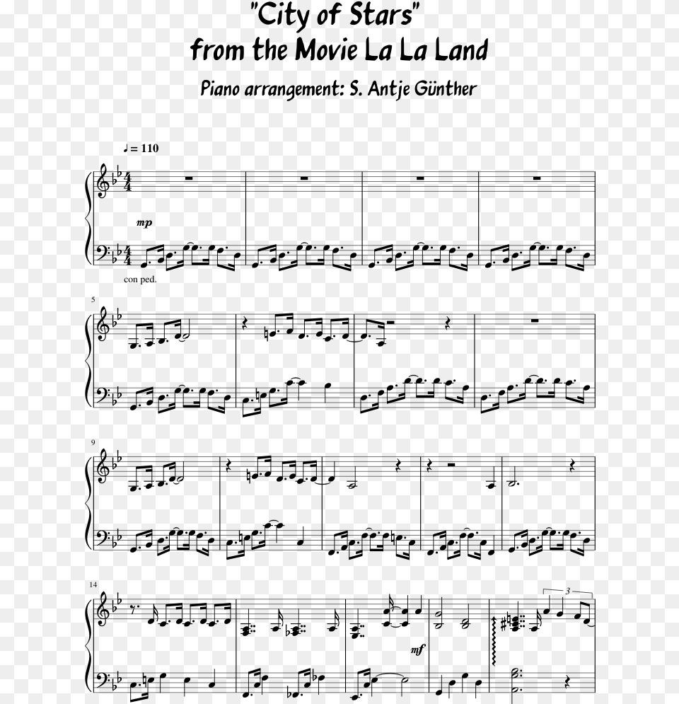 City Of Stars Let It Snow Notes, Gray Free Transparent Png