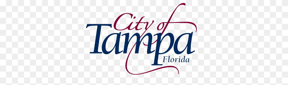 City Of Tampa Tampa Bay City Logo, Text, Handwriting Png Image