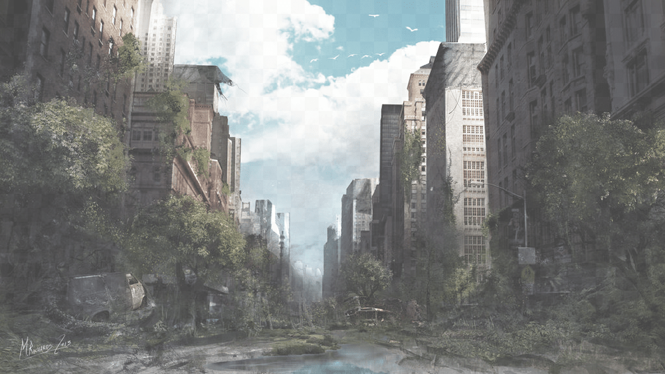 City Ruins Post Apocalyptic, Urban, Road, Street Free Transparent Png