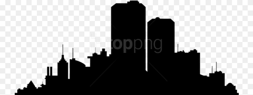 City Scape Silhouette Transparent City Silhouette, Lighting Png