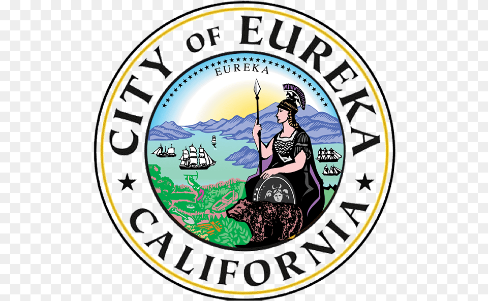 City Seal Eureka California California State Seal, Book, Publication, Adult, Female Free Png Download
