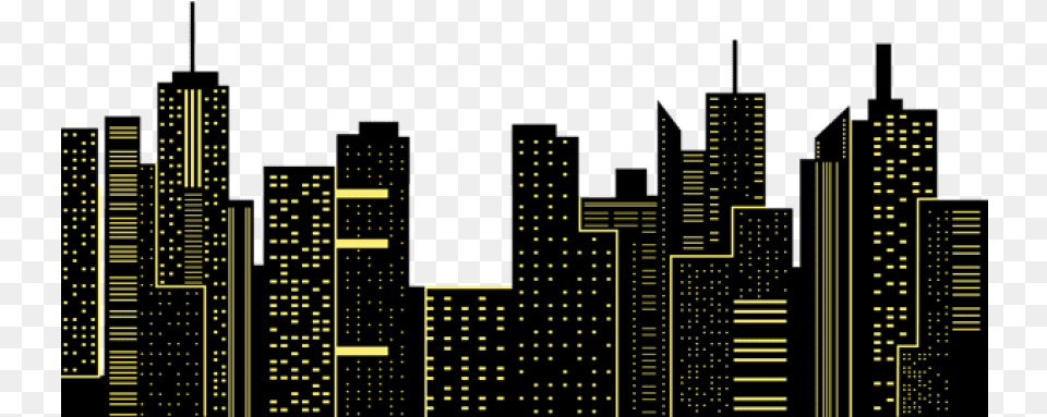 City Silhouette Transparent Night City Silhouette, Urban Free Png