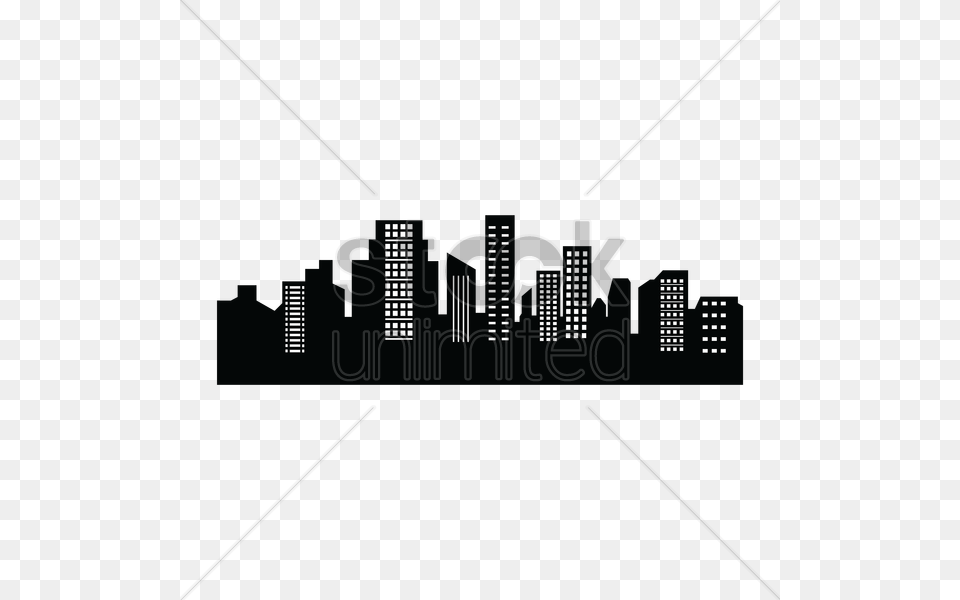 City Silhouette Vector Image, Road, Street, Urban Free Png