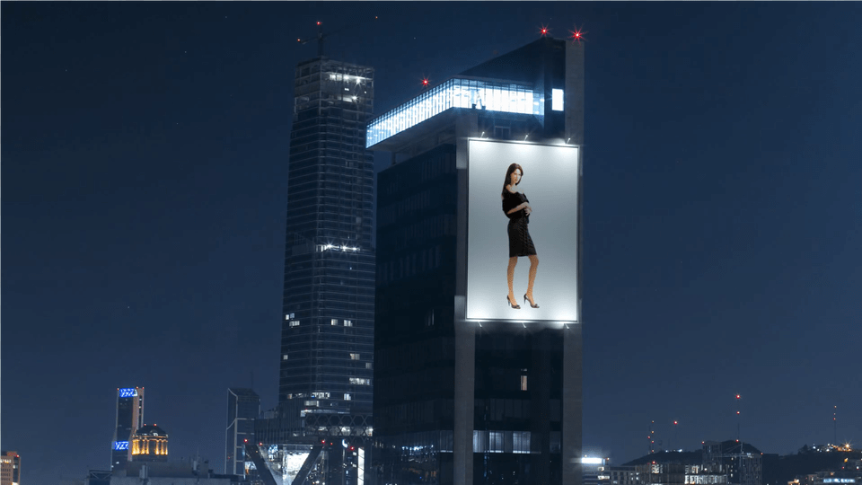 City Skyline Billboard Los Angeles, Architecture, Office Building, Metropolis, Urban Png
