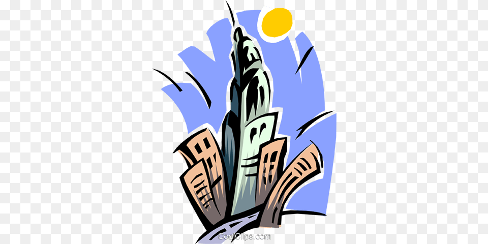 City Skyline Empire State Building Royalty Vector Clip Art, Animal, Fish, Sea Life, Shark Free Png