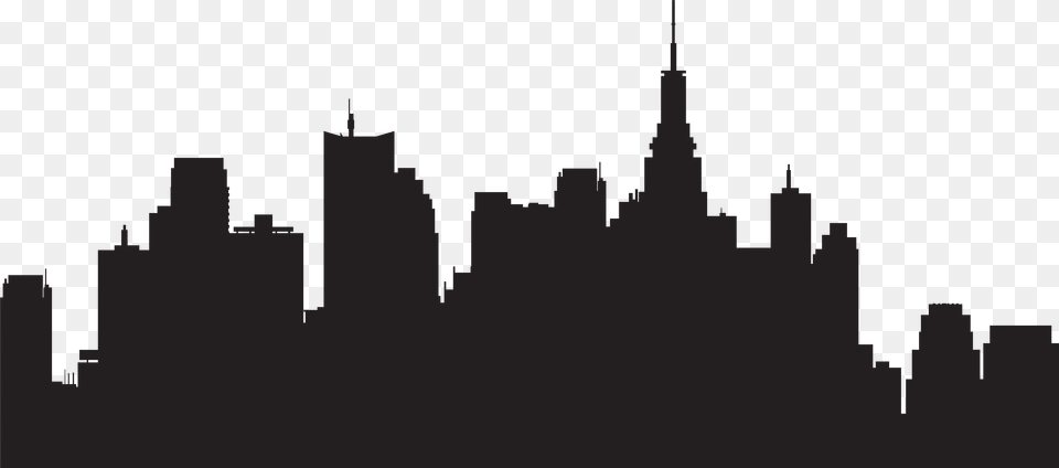 City Skyline Silhouette Free Png Download