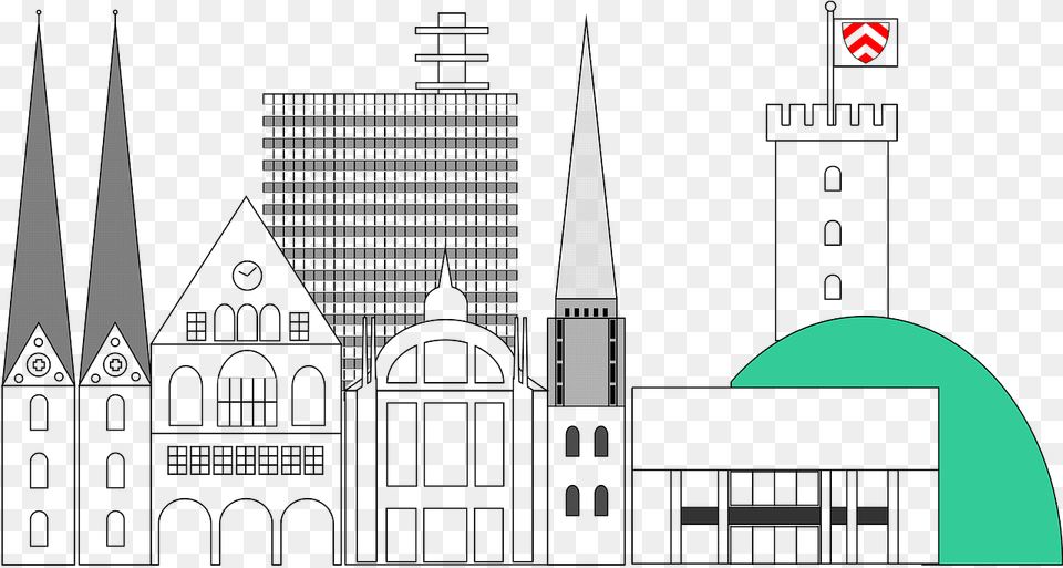 City Skylines, Architecture, Building, Cathedral, Church Png Image