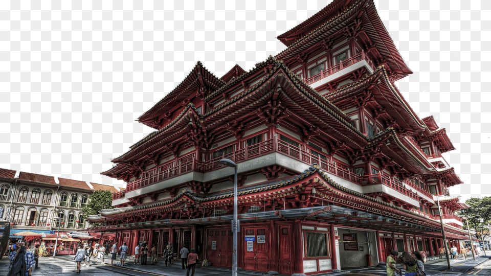 City View Temple China Town Full Hd, Architecture, Building, Monastery, Pagoda Free Png Download