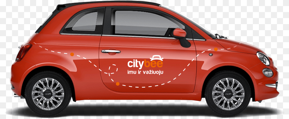 Citybee Fiat, Car, Transportation, Vehicle, Machine Png Image