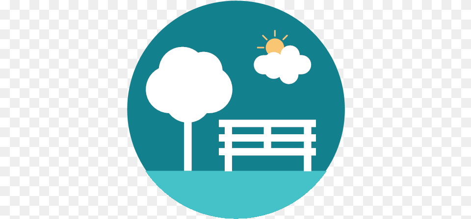 Citycons Park Relax Tree Icon Citycons, Bench, Furniture, Outdoors, Balloon Png Image