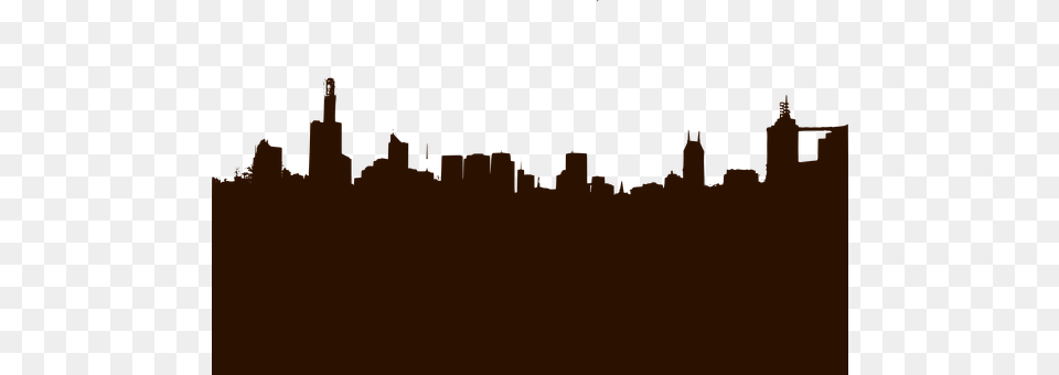Cityscape Silhouette, City, Urban, Outdoors Png Image