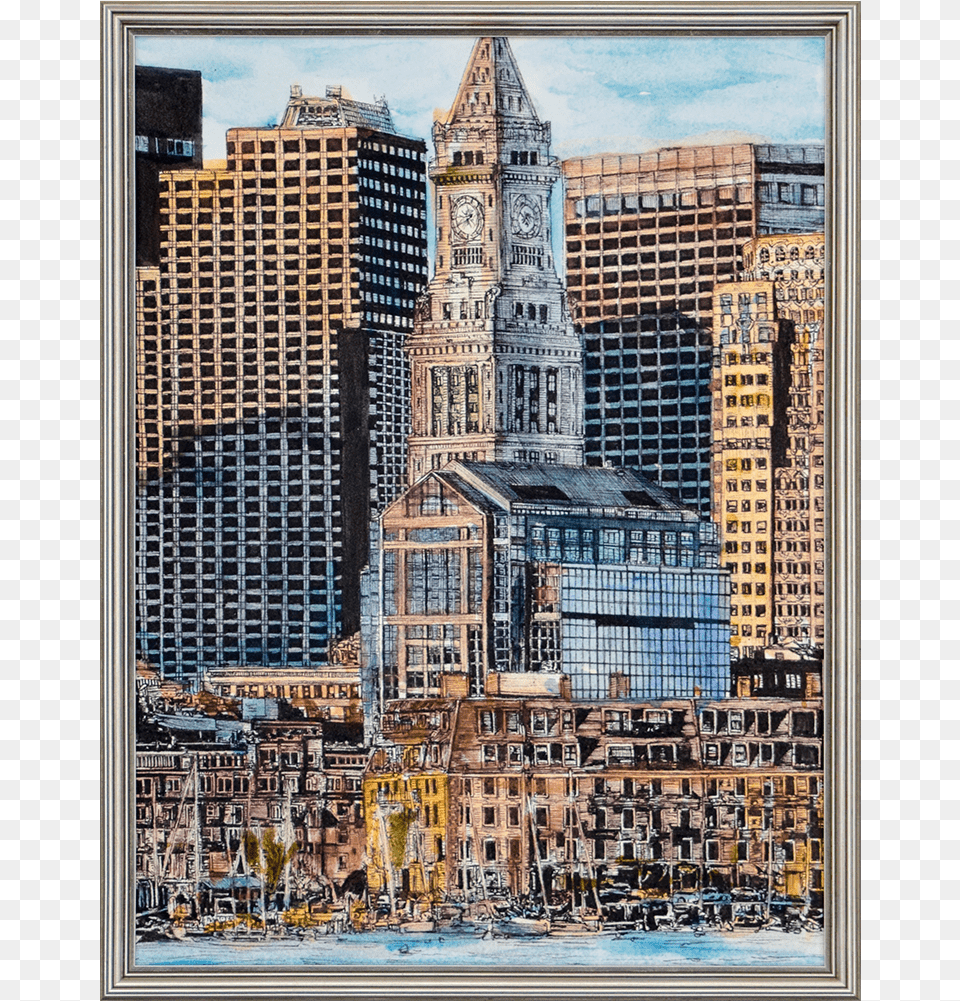 Cityscape Boston Boston, Architecture, Tower, Metropolis, Clock Tower Png Image