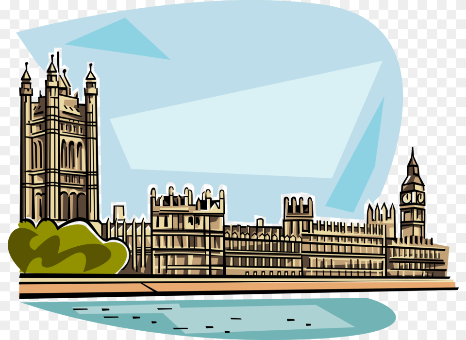 Cityscape Clipart Illustrator Adobe Vector Houses Of Parliament Clipart, Urban, Metropolis, City, Outdoors Free Png Download