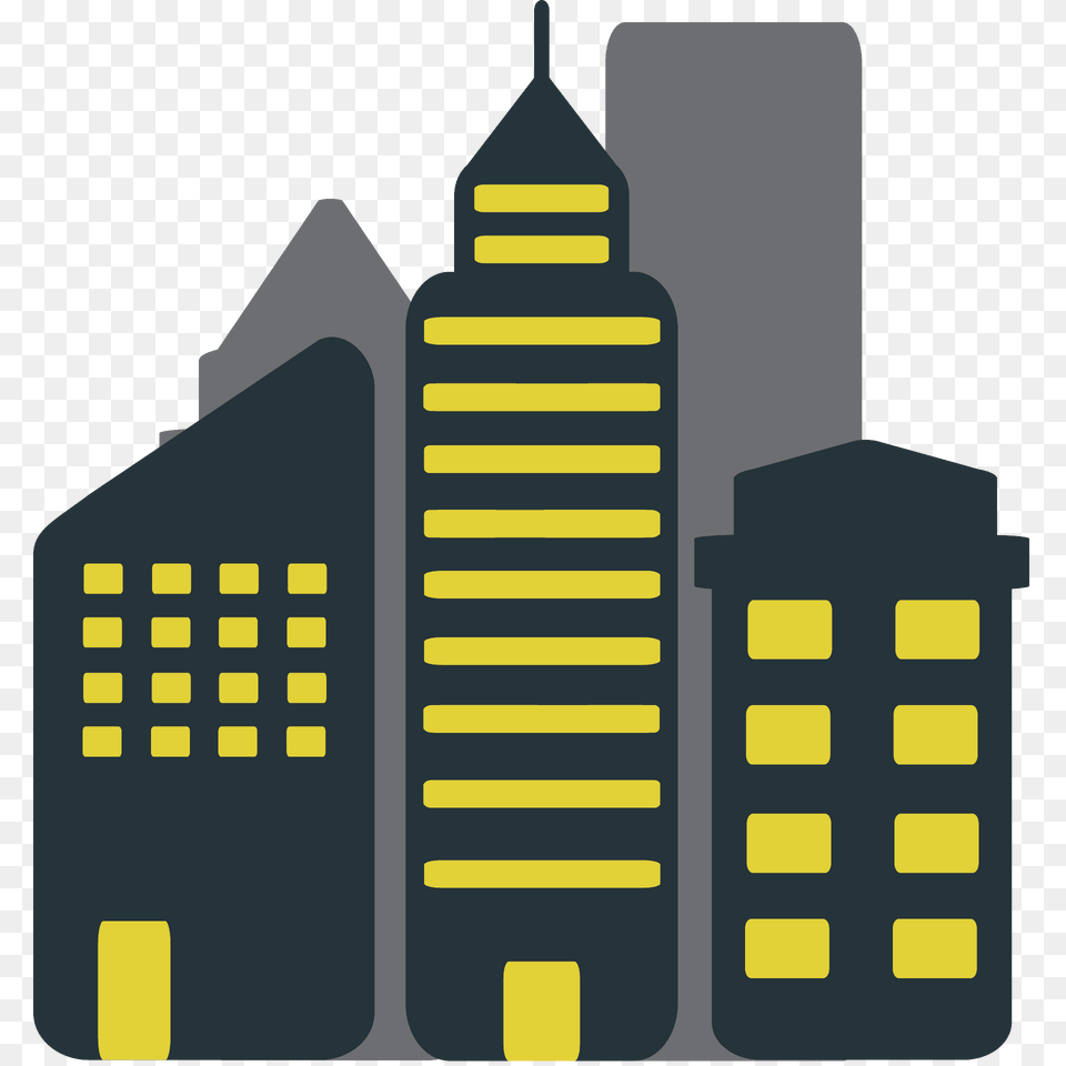 Cityscape Emoji Clipart, Architecture, Office Building, Urban, City Free Png Download