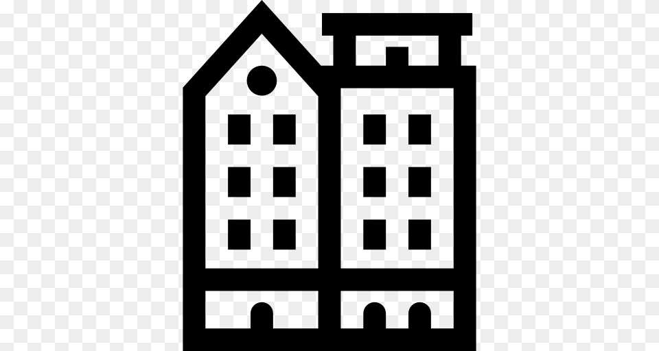 Cityscape Icon, Stencil, Architecture, Building, Housing Free Transparent Png