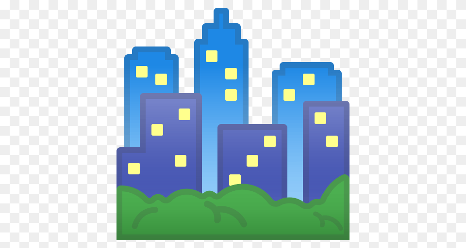 Cityscape Icon Noto Emoji Travel Places Iconset Google, City, Urban, Neighborhood Free Png Download