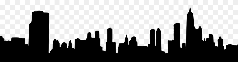 Cityscape Silhouette, Urban, City, Metropolis, Green Free Png