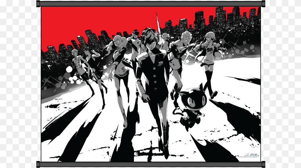Cityscape Wallscroll Persona 5 Steelbook Launch Edition, Leisure Activities, Music, Music Band, Musical Instrument Png Image
