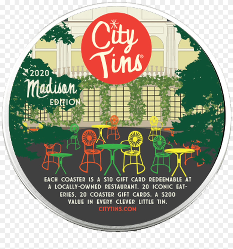 Citytins Madison Restaurant Gift Cards Circle, Chair, Furniture, Disk Png Image