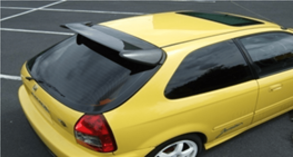 Civic 96 00 3dr Carbon Type R Rear Spoiler Honda Civic, Car, Transportation, Vehicle, Machine Free Png Download