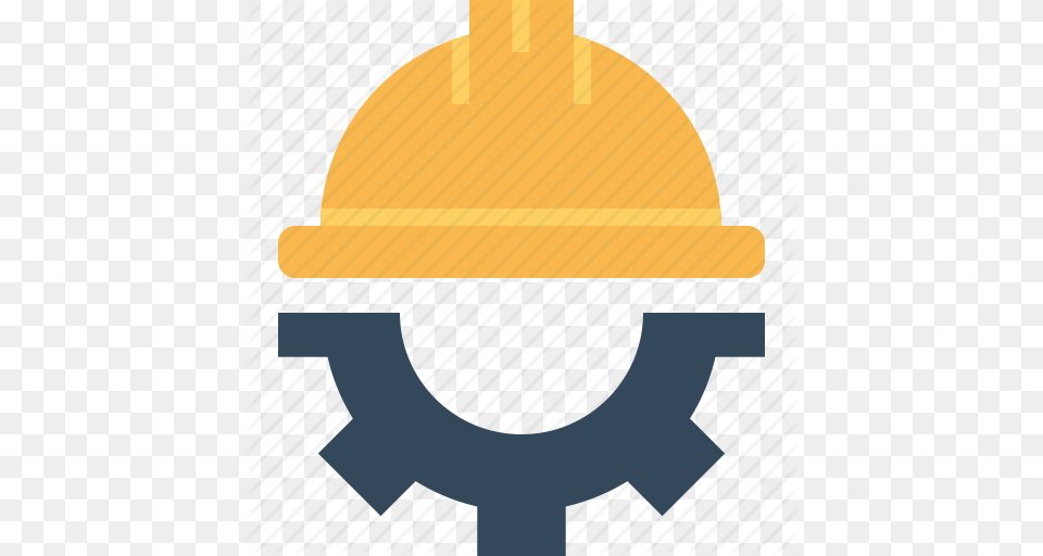 Civil Engineer Helmet Protection Safety Setting Icon, Clothing, Hardhat Png