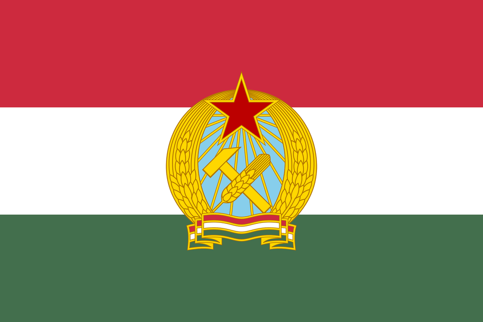 Civil Ensign Of Hungary 1950 1957 Clipart, Logo, Symbol, Gold Free Transparent Png