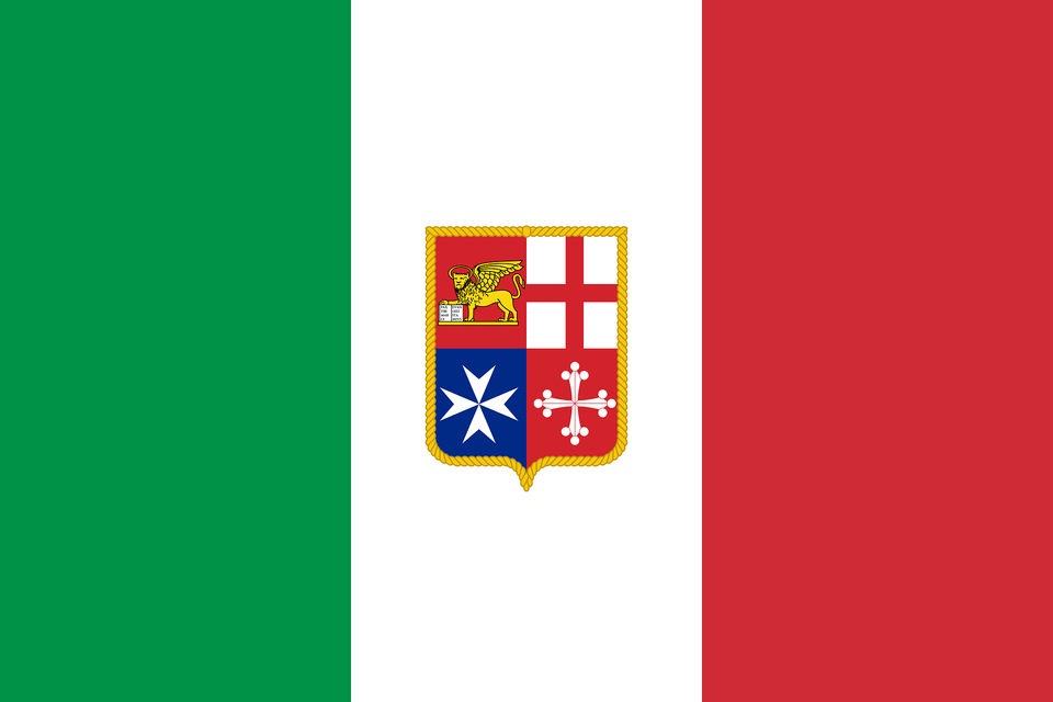 Civil Ensign Of Italy Clipart Png