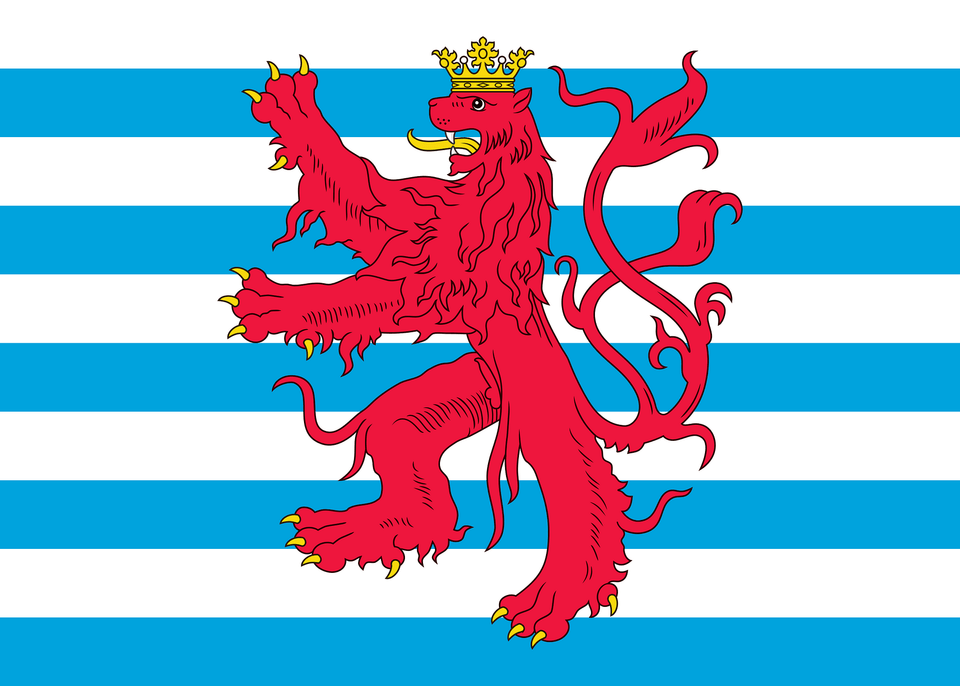 Civil Ensign Of Luxembourg Clipart, Dragon, Animal, Dinosaur, Reptile Free Png Download