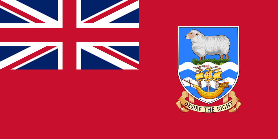 Civil Ensign Of The Falkland Islands Clipart, Emblem, Symbol Free Png