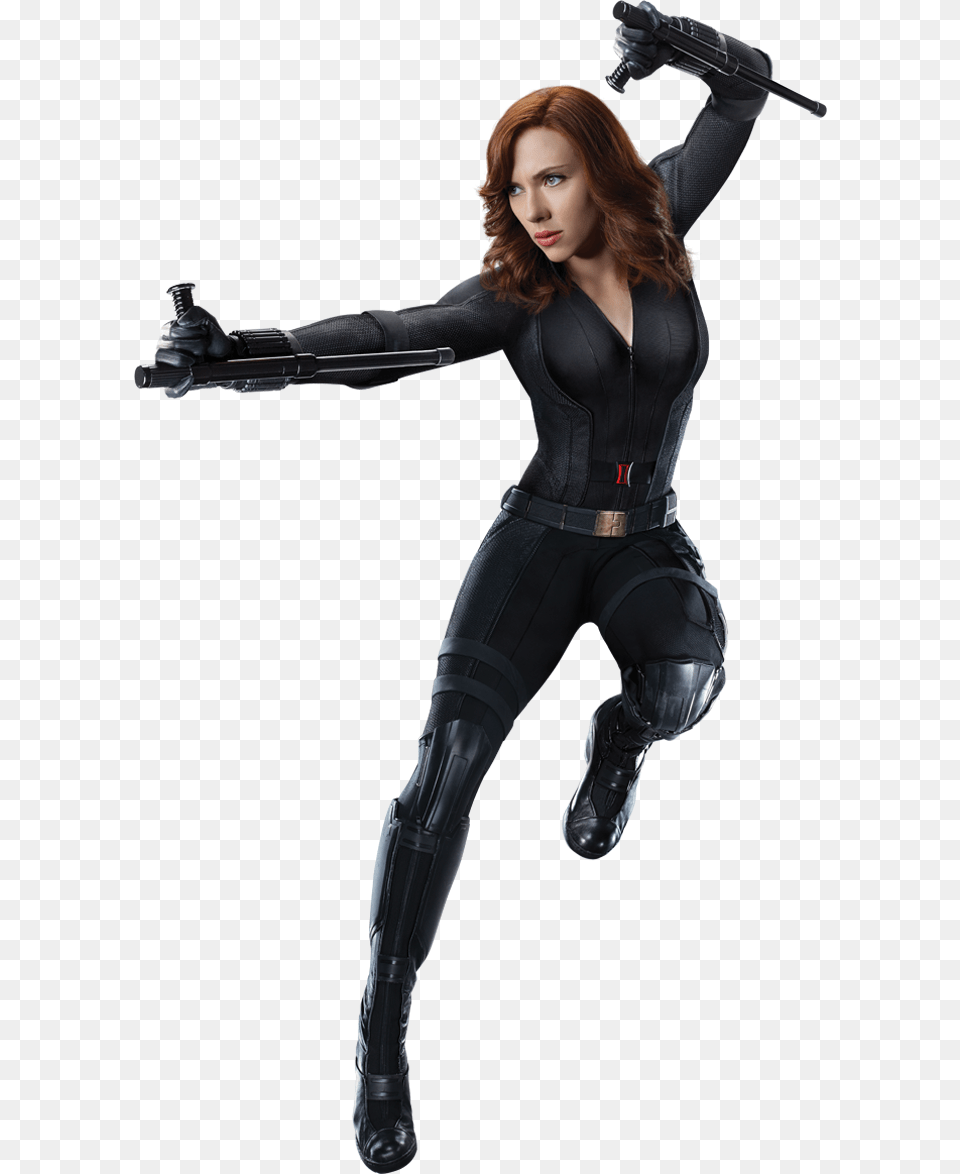 Civil War Black Widow Black Widow Civil War Suit, Clothing, Costume, Person, Adult Png