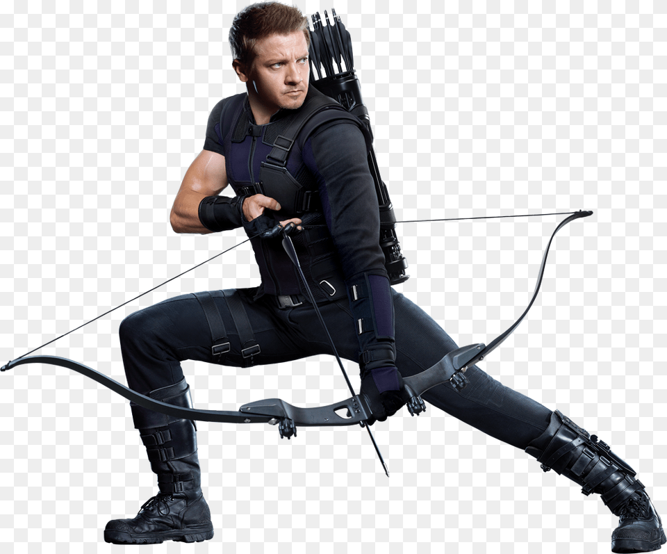Civil War Full Body 04 Hawkeye, Weapon, Person, Man, Male Png Image