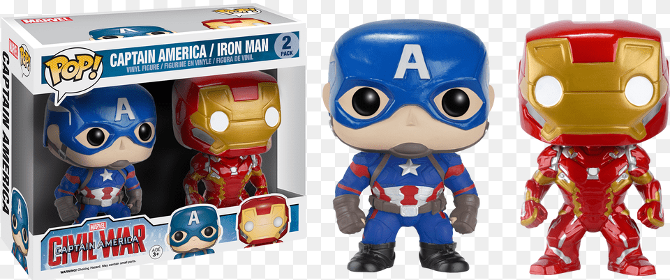 Civil War Funko Pop Capitan America, Toy, Baby, Person, Face Png Image