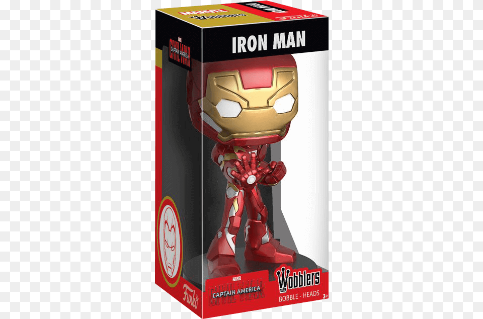 Civil War Iron Man Wobblers Bobblehead Funko Wobbler Iron Man, Gas Pump, Machine, Pump, Robot Free Transparent Png