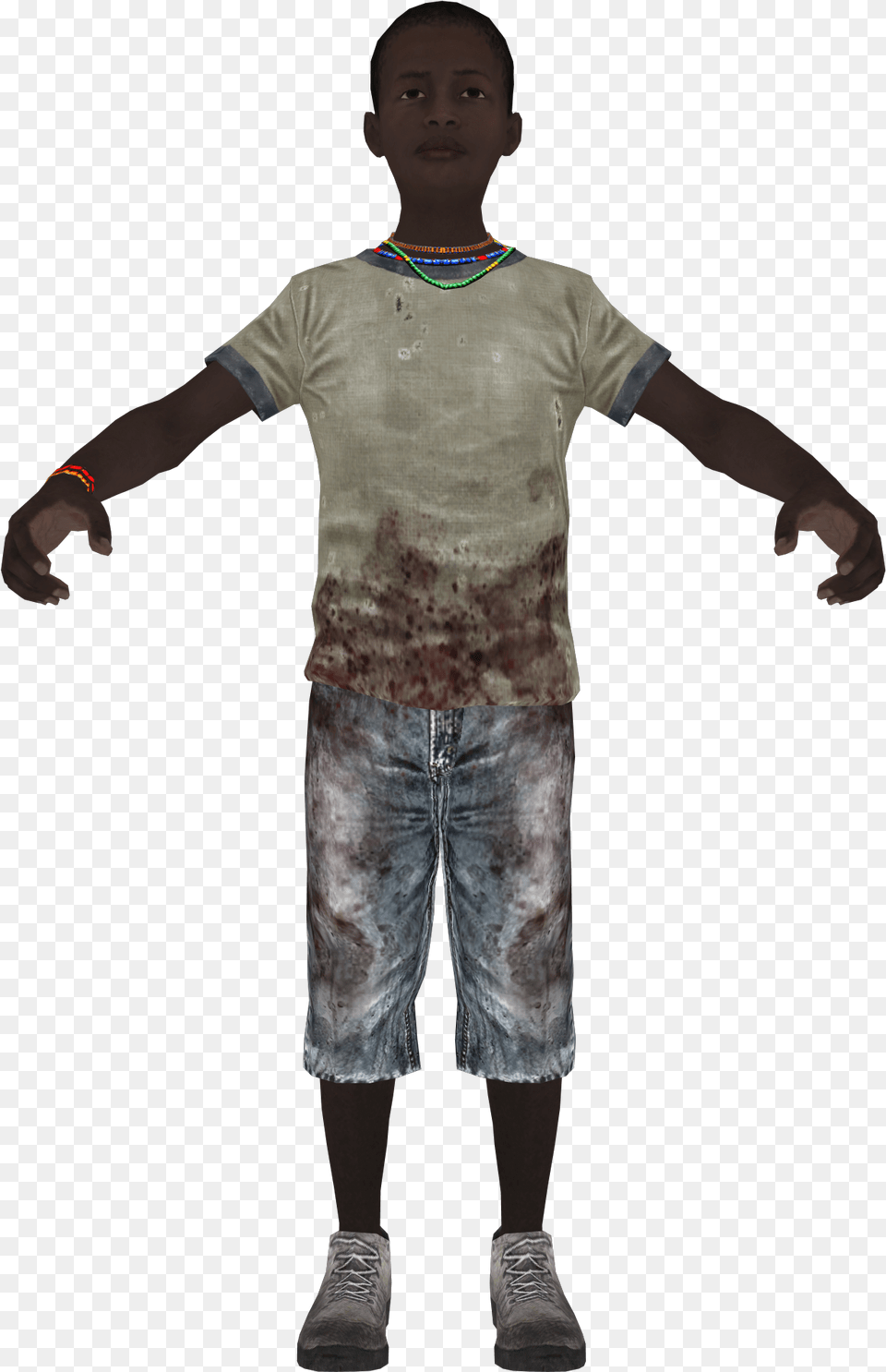 Civilian Haiti Boy Model Boii Call Of Duty Black Ops 2 Civilians, T-shirt, Pants, Clothing, Person Free Png